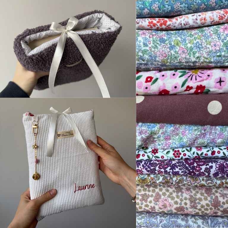 Pochette à livres/liseuse PERSONNALISABLE