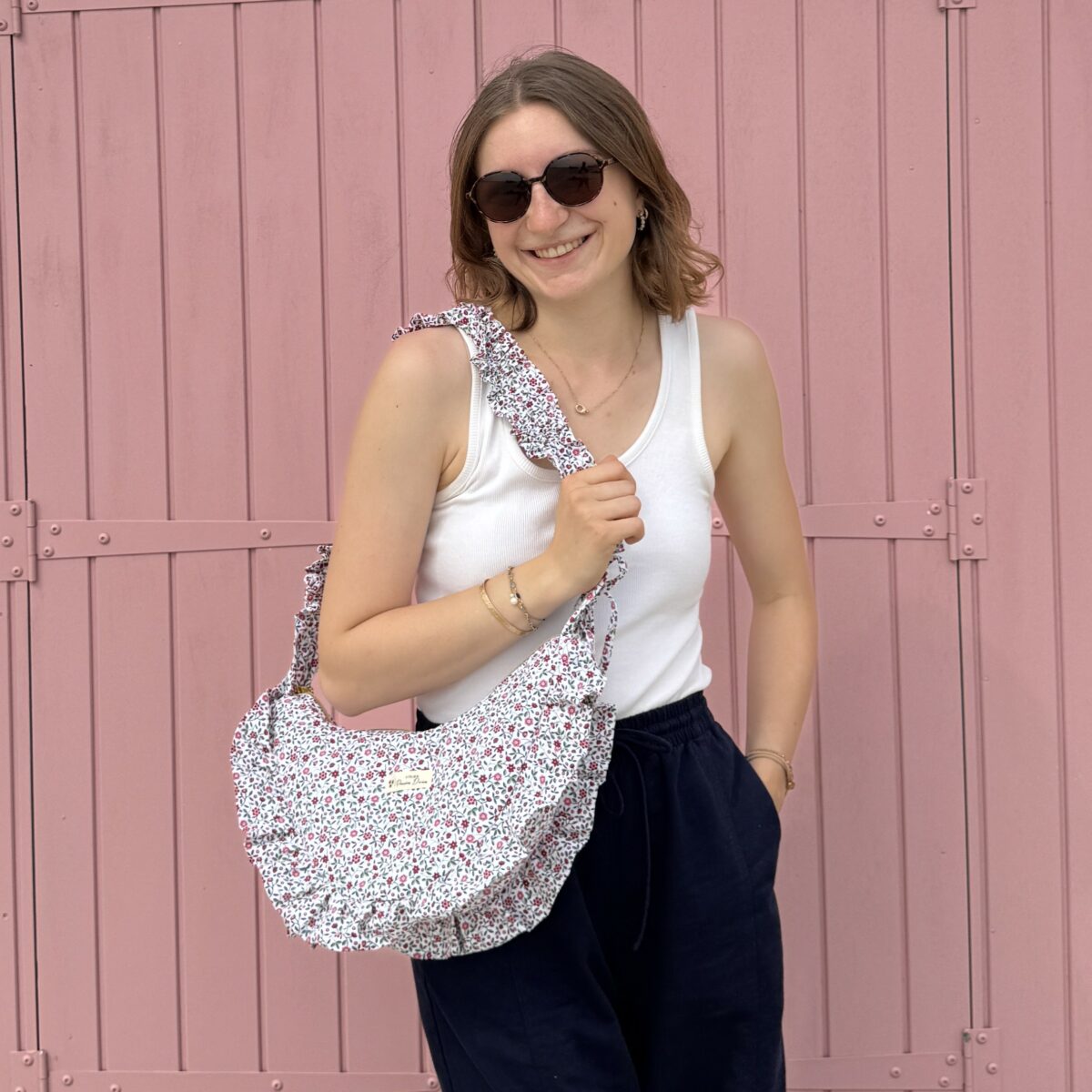 Sac Alix - Fleuri Rose & Vert – Image 2
