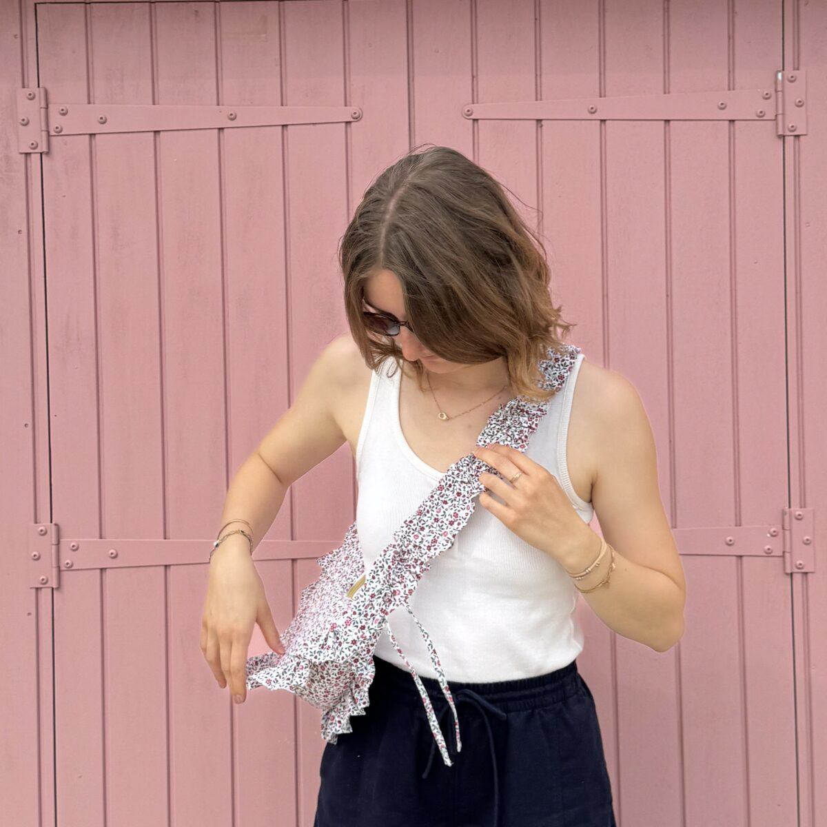 Sac Alix - Fleuri Rose & Vert – Image 3