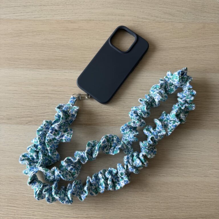 Cordon Froufrous Téléphone Bleu