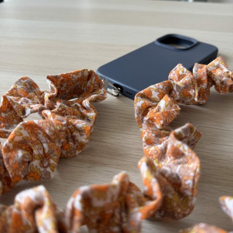 Cordon Froufrous Téléphone Orange