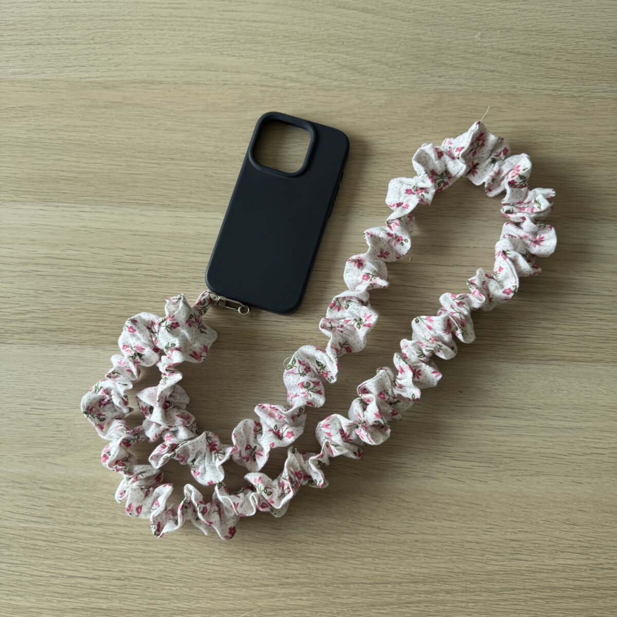 Cordon Froufrous Téléphone Rose & Vert – Image 2