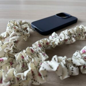 Cordon Froufrous Téléphone Beige fleuri