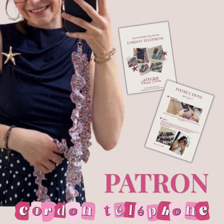 Patron Cordon Téléphone Froufrous